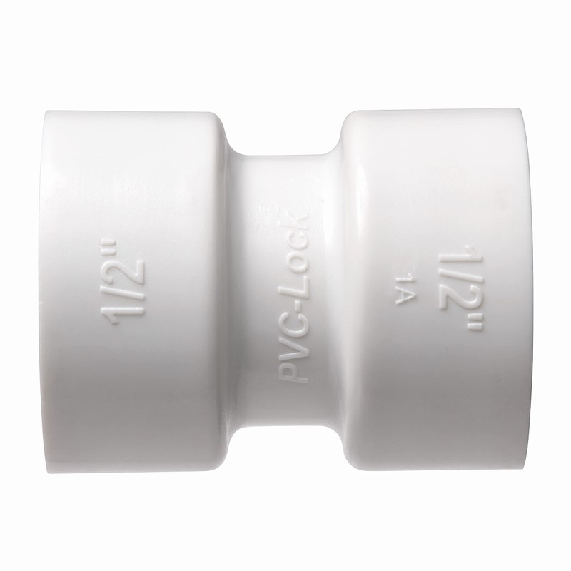 Orbit 33776 Coupling PVC-Lock, 1/2", White
