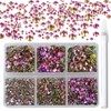 5000Pcs Art Nail Rhinestones non Hotfix non-magnetic Glue Fix Round