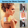 Wanderbey 3 Pairs Earring Lifters,10MM Hypoallergenic Earring Backs For Droopy