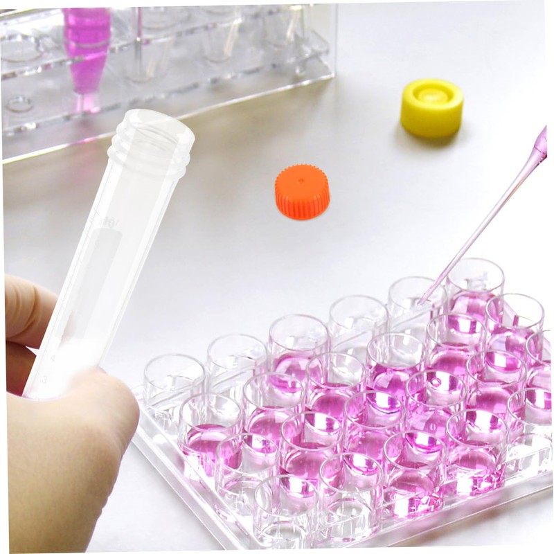 GLEAVI 10ml Mini Storage Bottles Caps Test Tube Vials Vials
