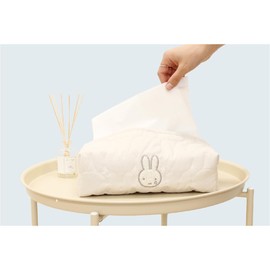 Tee's Factory MF-5542980WH Miffy Quilted Tissue Cover, White