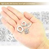Kindroufly 487 Pieces 10 Sizes Stainless Steel Split Lock Washers,