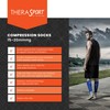 THERASPORT Athletic Recovery Socks - 15-20mmHg Mild Compression Sport Socks