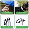 Pack of 4 Carabiner Hooks Small D Shape Carabiner with