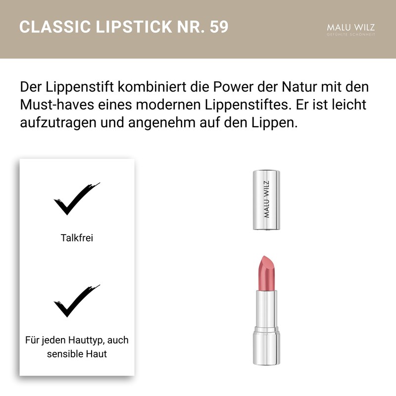 Malu Wilz Lipstick Classic No. 59 Red Firebrick I Lipstick
