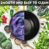 Salad Bowl with Sealed Lid, 9.8inches Black Airtight Large Salad