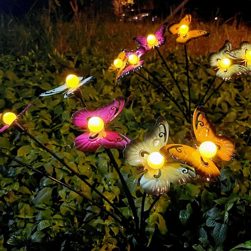 2 Set Solar Powered Garden Lights Patio Outdoor Waterproof Decorative