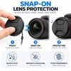 Center Pinch Lens Cap for Camera Lenses – 95mm, 105mm