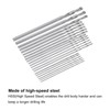 sourcing map 5Sets(100Pcs) 0.3-1.6mm Mini Twist Drill Bits, High-Speed Steel