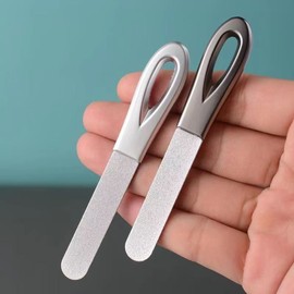 Tuyumall Cooperation Partner Stainless Steel Nail Buffer Tool for Rough Nails, Double-Sided