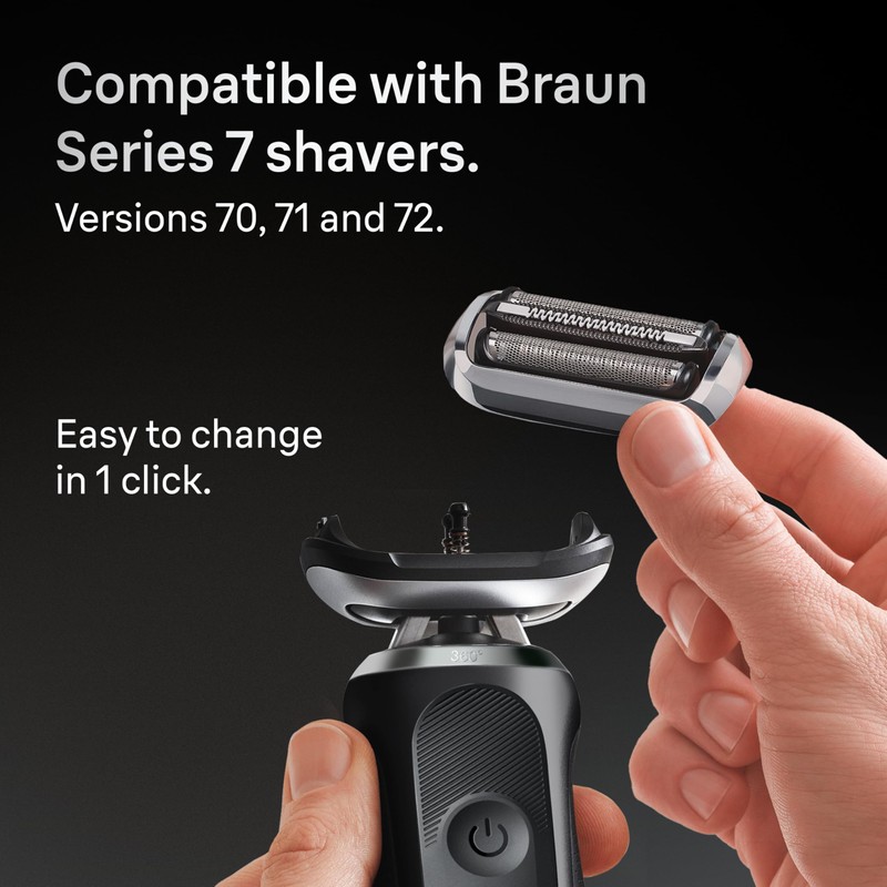 Braun Series 7 Electric Shaver Replacement Head, Easily Attach Your