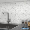 MOFIT Hexagon Peel and Stick Backsplash Tiles Kitchen,Self-Adhesive Metal and