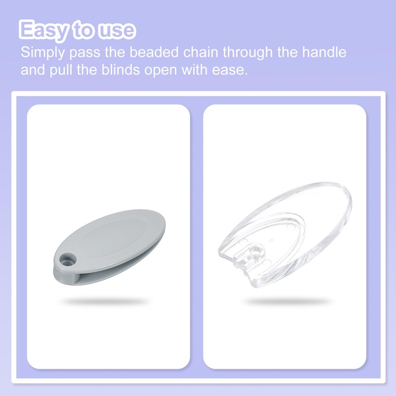 uxcell 12Pcs Blind Cord Weight, 91mm Curtain Blinds Handles Plastic