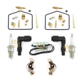 Tune Up Kit - Fits Honda CB360 CB360G CB360T Twins - Carb Kit Spark Plugs Points Condensers caps