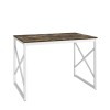 VECELO Wood Dining Table Set for 4 with Bench Kitchen