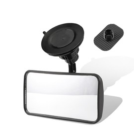 ESreake Suction Cup Baby Mirror For Car,360° Adjustable Car Seat Mirror Rear Facing Infant, See All Passengers in the Backseat, Rear View Mirror Accessories