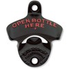Black Open Bottle Here STARR "X" Wall Mounted Bottle Opener