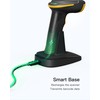 Inateck 2D Wireless Barcode Scanner, Bluetooth 5.0, 2.4Ghz Smart Base,