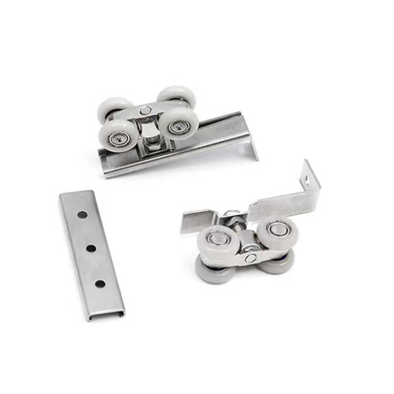 Tckenan Sliding Door Wheel, 4 Pack Stainless Steel & Plastic,