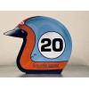 steve mcqueen RACING open face Helmet Style Sign lemans daytona