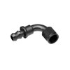 -16 AN 90 DEGREE PUSH LOCK HOSE END-BLACK