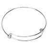 10Pcs Stainless Steel Bangle 1.6mm Adjustable Expandable Coil Bracelet DIY