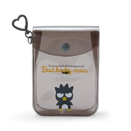 Sanrio 200280 Clear Mini Pouch, Batsumaru, Batsumaru, BAD BADTZ-MARU, 5.1 x 3.9 x 1.6 inches (13 x 10 x 4 cm), Character