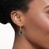 Ross-Simons Malachite Drop Earrings in 18kt Gold Over Sterling