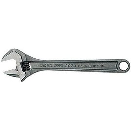 Bahco 8073 C IP Adjustable Wrench in Industrial Pack, Silver, 12-Inch, 34 mm