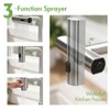 Kitchen Faucet with Pull Down Sprayer Brushed Nickel Waterfall Sink