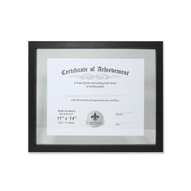 Lawrence Frames Multi Use Float Document Frame, Black, 11x14