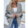 OKSakady Women's Knitwear Plain Batwing Sleeve Pullover Cardigan Collar with