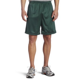 Soffe Men's Nylon Mini-Mesh Fitness Short Dark Green Large