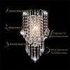 XIHOME Crystal Wall Light with Crystal Balls Drops Decorative Chrome