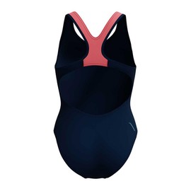 Speedo Women's Placement Laneback One Piece, True Navy, 32
