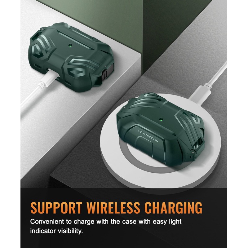 MOBOSI - Funda para Airpods Pro (2ª/1ª generación), Funda Protectora