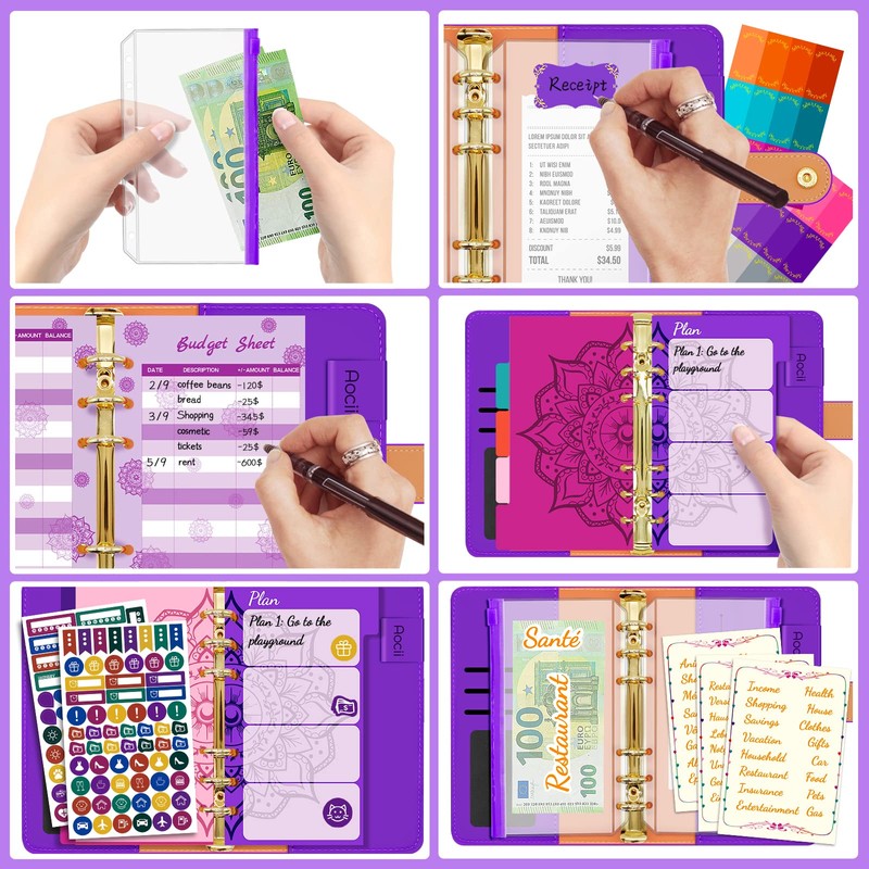 Aocii Budget Planner German Budget Binder A6 - Budget Planner