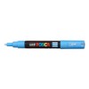 Posca PC-1M Extra Fine Marker, Black. ltblue
