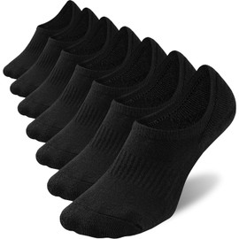 No Show Socks Mens 7 pares Algodón fino antideslizante de corte bajo para hombre Invisible Casual Calcetines