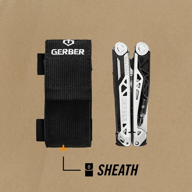 GERBER 1059828 Dual Force Multi-Tool, Silver