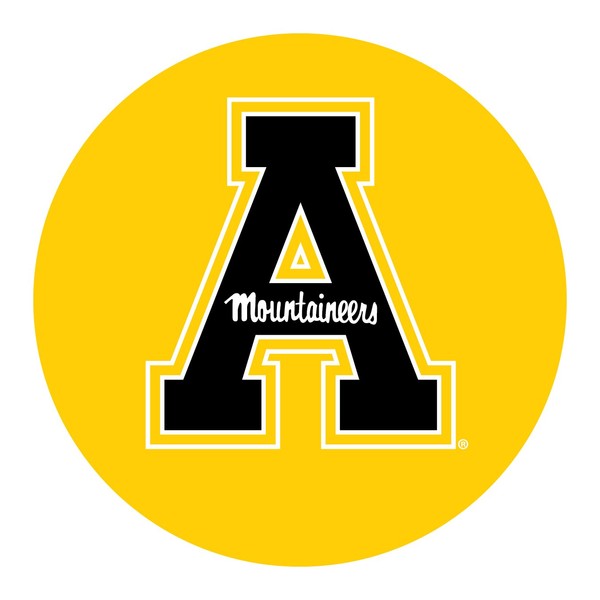 FanNut.com Appalachian State Mountaineers RR 4" Round Vinyl Decal Auto Home University of
