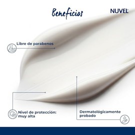 Nuvel Protector Solar Corporal y Facial FPS 50+ | Bloqueador Solar con Amplio Espectro UVA/UVB | Resistente al Agua, Rápida Absorción, No Graso, Sin Parabenos | Protector Solar para Todo Tipo de Piel | 120 ml