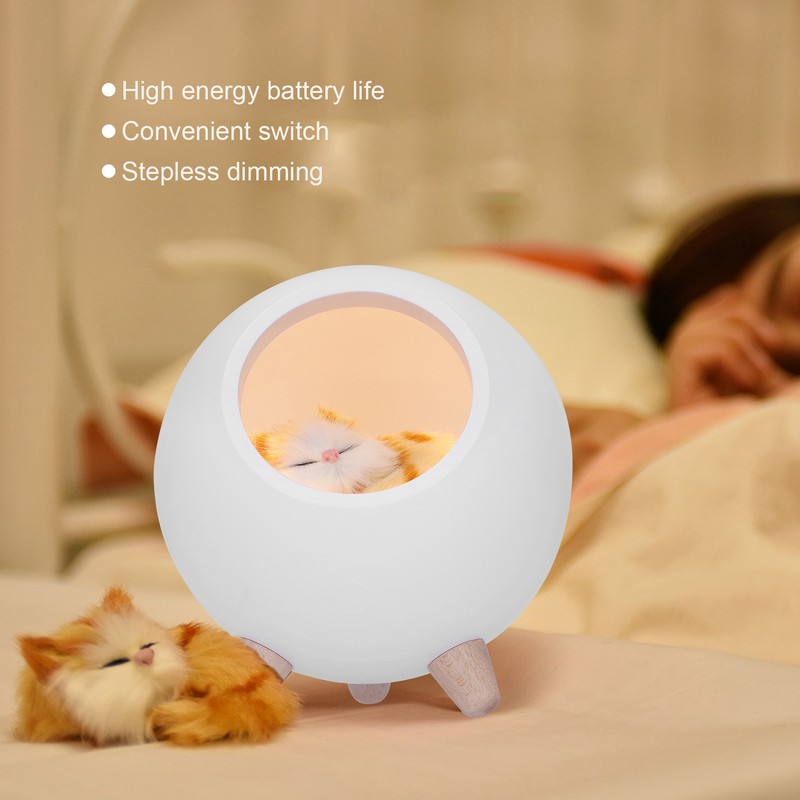 LED Night Light USB Charging Cute Pet House Touch Dimming