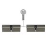 2x Profile Cylinder 100 mm 50/50 Simultaneous Locking Including 10
