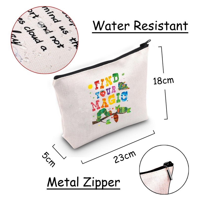 Hungry Caterpillar Inspired Cosmetic Bag Find Your Magic Makeup Bag