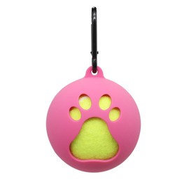 GuoQiao Lightweight Tennis Ball Holder with Dog Leash Attachment Hands-Free Pet Ball Cover Holder Portable Tennis Ball Clip
