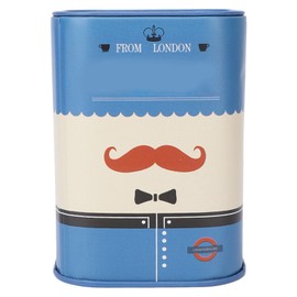 Banco de Cuchillas de Afeitar para Almacenamiento de Cuchillas de Afeitar de Seguridad, Estuche de Desecho de Cuchillas de Afeitar de Seguridad de Doble Filo Usado Estuche para Desechar(Barba azul)