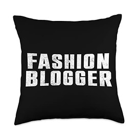 Fashion Blogger Beauty Blog Blogging Influencer Shopping Throw Pillow