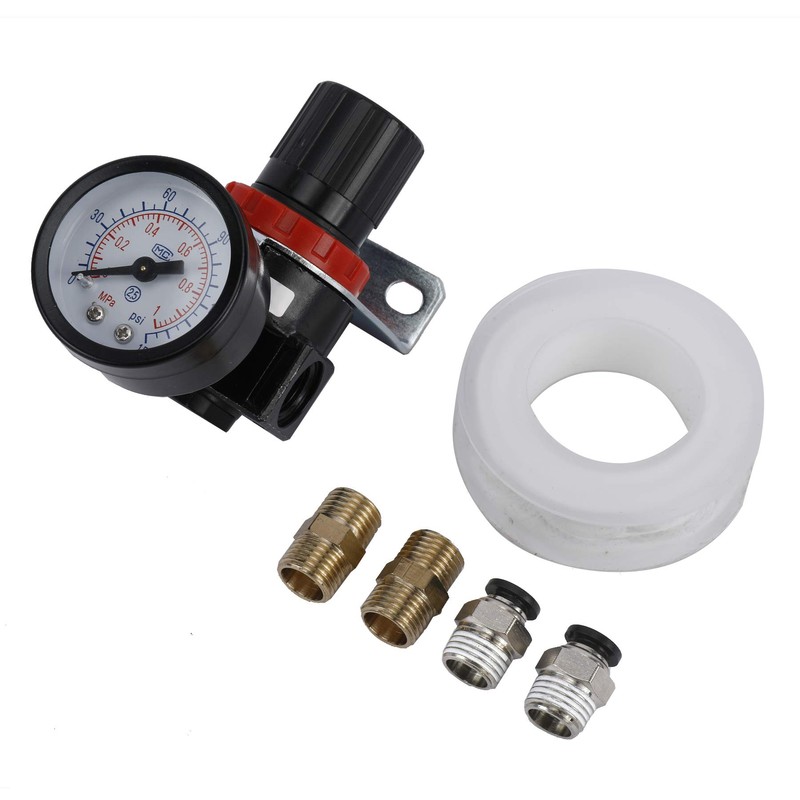 AuInn Mini Pressure Regulator Kit 1/4 PT AR2000 for Compressed