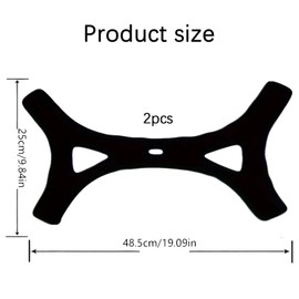 GWAWG Anti Snoring Chin Strap, 2PCS Adjustable Jaw Strap for Sleeping, Keep Mouth Closed, Air Flow Design for Men, Stop Snoring and Sleep Tight All Night